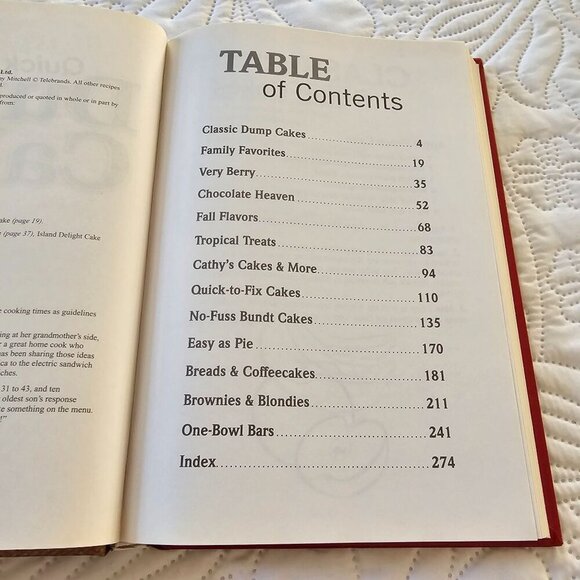 Quick & Easy "Dump Dinners" & "Dump Cakes" Cookbooks By Cathy Mitchell Hardcover - Picture 5 of 13